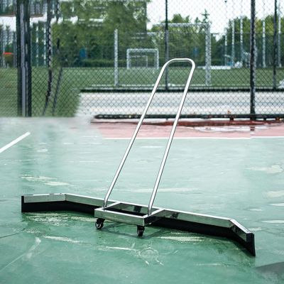 YLQFGUVWK Sports Tennis Court Rubber Broom, 1.35m Wide EVA Push Water Rubber Strip Rain Shuttle Broom, Indoor and Outdoor Playground Floor Drain Remover Wiper Equipment