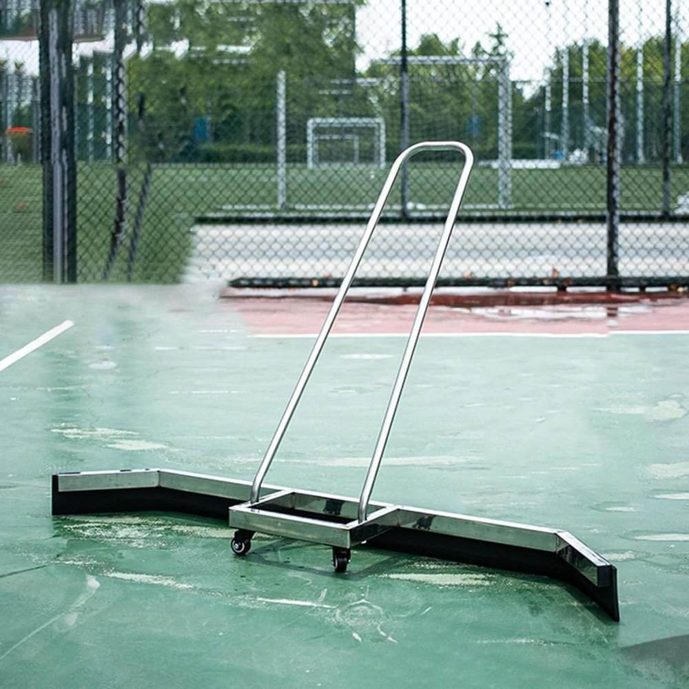 YLQFGUVWK Sports Tennis Court Rubber Broom, 1.35m Wide EVA Push Water Rubber Strip Rain Shuttle Broom, Indoor and Outdoor Playground Floor Drain Remover Wiper Equipment