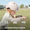 MomnLittle Kids Bike Helmet with Quick Pinch-Free Magnetic Buckle CPSC Certified Bike Helmet for Toddler Boys and Girls (Milk White, X-Small: 18.8"-20.08" / 48-53cm) view 2