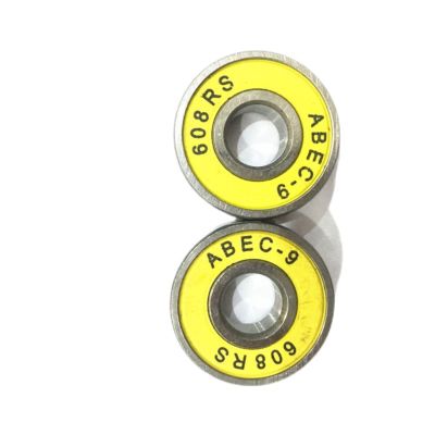 WAAZVXS WEIWEIBEIER 20PCS 608 2RS ABEC-9 Professional Bearing Longboard Skateboard Inline Skate Bearings Random Color (Style : Yellow, Size : 8x22x7mm)