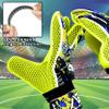 Arsh Sports Soccer Goalie Gloves, Football Goalkeeper Gloves for Kids Youth & Adult Strong Grip Finger Save 4mm Latex Finger Spine Protection (Yellow-Fluroscent, Size 4 Suitable for 6-9 Years) view 3