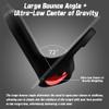 PGM Left Handed Wedge - 72 Degrees Premium Sand Wedge, Lob Wedge for Men & Women - CNC Textured - Bunker Buster Escape Bunkers and Save Strokes Around The Green-High Loft Golf Club view 3