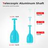 Abahub Premium 21''-42'' Emergency Telescoping Paddle Aluminium Shaft for Canoeing Boating Kayaing Lightweight Oars Blue, 1 Paddle view 3