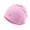 ililily Tencel Lyocell Kids' Beanie Ultra Soft Children Head Cover Sleep Hat (US, Alpha, Medium, Candy Pink-Rhinestone) view 1