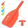 Abahub Premium 21''-42'' Emergency Telescoping Paddle Aluminium Shaft for Canoeing Boating Kayaing Lightweight Oars Orange, 2 Paddles view 1