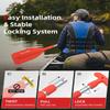 Abahub Premium 21''-42'' Emergency Telescoping Paddle Aluminium Shaft for Canoeing Boating Kayaing Lightweight Oars Orange, 2 Paddles view 2