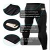 LEICHR 3 Pack Men Compression Pants Athletic Red Leggings Pockets Sports Baselayer Basketball Cycling Tights White Active Running Pants view 4