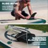 Hiwave Inflatable Stand Up Paddle Board 11*34*6 Sup Board,420lbs Capicity, Pet Friendly Paddle Board for Ocean&Lake, w/3pcs Adjustable Paddle view 4