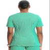 Cherokee Infinity Scrubs for Women Round Neck Scrub Top with 3 Pockets & 360 Stretch 2624A, XL, Palm Leaf view 2