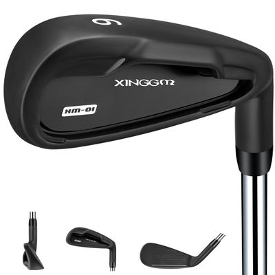 XM-01 Individual Golf Irons or Golf Irons Set - Premium Men Golf Club Iron with Steel Shaft for Right Hand Golfers Stiff Flex (#6 Iron Single, Right)