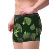 MELPHI Broccoli Printed Men'S Flat Angle Underwear With A Spacecraft Design, Breathable And Lightweight Black view 4