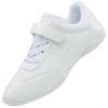 GlideMoves Children Cheer Shoes Girls Dance Training Sneakers Boy Jumping Tumbling Exercise Aerobic Fitness Competition Comfortable Big Kid Size 2.5 White 35 view 1