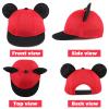 JANGANNSA Baby Mesh Cap Toddler Kids Sun Hat Mouse Ears Cute Cartoon Caps Summer (1-3Y,Mesh Red) view 2