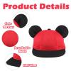 JANGANNSA Baby Mesh Cap Toddler Kids Sun Hat Mouse Ears Cute Cartoon Caps Summer (1-3Y,Mesh Red) view 3