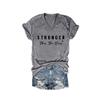 MOGUI Stronger Than The Storm Hoodie Women Stronger Than The Storm Long Sleeve Tee Shirt Fun Positive Gift Tee Shirt, Small, Grey view 1