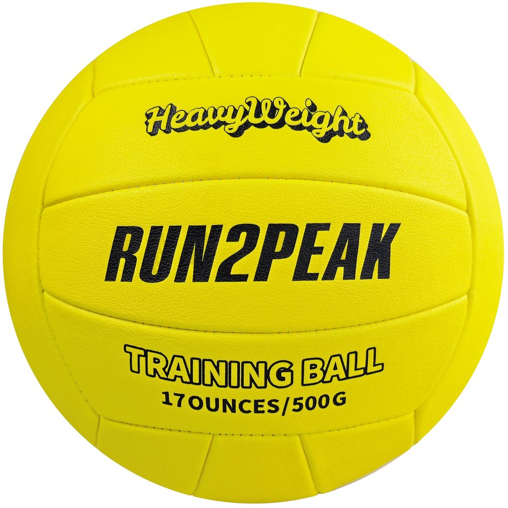 RUN2PEAK Weighted Volleyball for Setters Heavy Weight Volleyball Ball Official Size 5 Setter Training Volleyballs PU Setter Ball Setting Trainer Practice Equipment for Indoor Outdoor