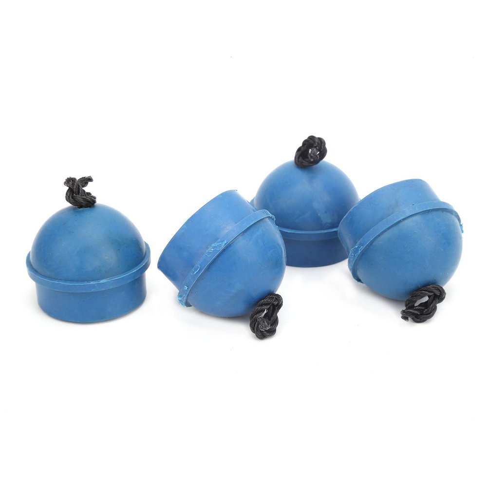 Acouto 4pcs Chalk Holder Pocket Rubber Billiard Pool Chalk Holders with Cord AccessoryBlack Lubricate The Tip The Chalk Holder (Blue)
