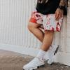 BOOMLEMON Mens Mesh Graphic Print Shorts Casual Fashion Cool Shorts Retro Active Gym Streetwear Short Pants(Ink Painting Red S) view 3