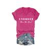 MOGUI Stronger Than The Storm Hoodie Women Stronger Than The Storm Long Sleeve Tee Shirt Fun Positive Gift Tee Shirt, Medium, Pink view 1