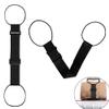 DraCra 2 Pack Luggage Straps for Add a Bag Bungees Lightweight Easy Elastic Wrap Belts for Attaching Extra Bags Purse to Suitcase Handle Handbag Backpack Spinner Carryon Travel Airport view 1