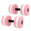 2 PCS Water Dumbbells,EVA Water Floating Dumbbell,Yoga Exercise Water Foam Dumbbell Fitness Tool,Water Fitness Equipment for Men Women Kids (Pink) view 1
