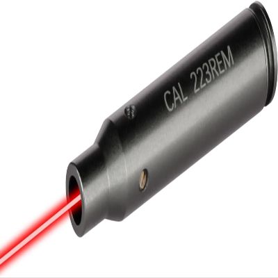 Bore Sighting Laser 223 5.56mm Laser Bore Sight Green Red Dot Boresighter with 3 Sets of Batteries (Red Dot)