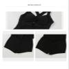 YJKJHAIG Women One Piece Black Backness Cross Korean Style Swimsuit Beach Wear Bathing Suit Swimwear Monokini(3,Small) view 3