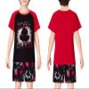 Beezizac Pajamas For Big Boys Red Ninja Short Sleeve 2-Piece PJ Set Children Soft Sleepwear Size 12 view 2