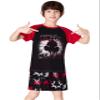 Beezizac Pajamas For Big Boys Red Ninja Short Sleeve 2-Piece PJ Set Children Soft Sleepwear Size 12 view 4