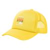 I Just Want to Drink Beer and Jerk My Rod Mesh Hat Adjustable Baseball Cap Cool Trucker Hat for Men Women Yellow view 1