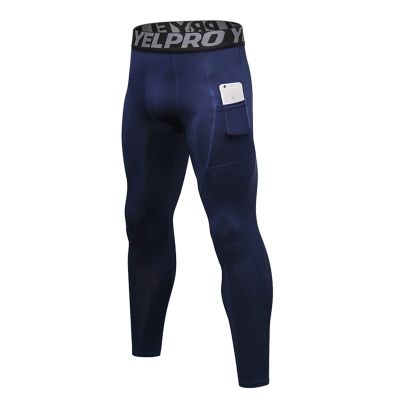 Compression Leggings for Mens Sports Pants Running Tights Dry Cool Gym Athletic Basketball Baselayer Tights Pockets
