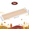 PH PandaHall 1 Pack Wooden Earring Holder, 3 Slot Earring Display Stand Wood Business Card Holder Ring Jewelry Organizer Tray for Tabletop Shows Earring Craft Showing Jewlry Display 11.8x3.05x0.41inch view 2