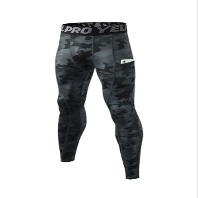 LEICHR Mens Compression Pants Running Tights Athletic Sports Baselayer Pockets Basketball Active Tights