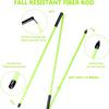 Asyxstar Golf Alignment Stick - Golf Sticks Alignment Aid 48" Golf Alignment Rods 2 Pack for Aiming, Putting, Full Swing Trainer, Posture Corrector Golf Training aid with Clear Tube Case view 2