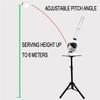 RESKIU Automatic Badminton Serve Machine, Portable Badminton Pitching Machine for Teenagers, Highest Serving Height Can Reach 7.5m, Adult Kid Pitching Practice Trainer Device,A view 3