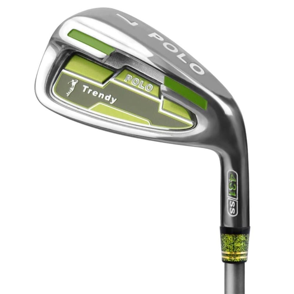Golf Club #7 Iron - Beginner's Golf Training Iron for Men and Women with Carbon/Steel Rod- Perfect for Golf Practice (with Steel Rod)