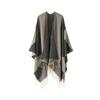 CATPAN Shawl Wrap for Women:Open Front Cardigan Shawls,Oversized Plaid Boho Cape with Tassel,Elegant Sweater Poncho Cape,Scarves for Women Fall Winter Warm,Cozy Gifts for Women view 1