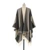 CATPAN Shawl Wrap for Women:Open Front Cardigan Shawls,Oversized Plaid Boho Cape with Tassel,Elegant Sweater Poncho Cape,Scarves for Women Fall Winter Warm,Cozy Gifts for Women view 4