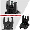 TRSAIM Fiber Optic Sights, Flip Up Front and Rear Sights with Green Red Fiber Optics Dots,Tool-Free Adjustable Nylon Sights Rapid Transition (Green Dot) view 3