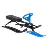 Eapmic Snow Racer Sled,Winter Sport Ski Sled Slider Board with Steering Wheel, Brakes,Durable Steel Frame, Downhill Steerable Sled for Weight Capacity of 220 LBS Kids Teenagers Adult (Blue) view 1