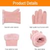 BKEKM Thermal Glove Windproof Cycling Gloves Thicken Fleece Lined Ski Mittens Gloves Touch Screen Ski Gloves Women Winter Gloves view 4