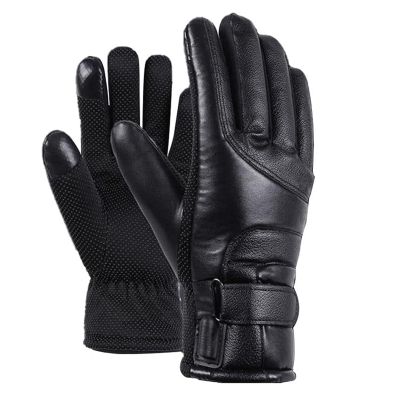 BKEKM Cycling Gloves Electric Mittens Gloves Heated Thermal Glove Temperature Adjustment USB Powered Winter Gloves for Men Gloves