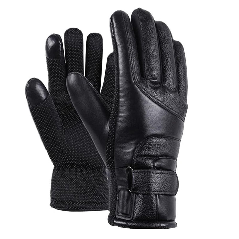 BKEKM Cycling Gloves Electric Mittens Gloves Heated Thermal Glove Temperature Adjustment USB Powered Winter Gloves for Men Gloves