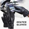 BKEKM Cycling Gloves Electric Mittens Gloves Heated Thermal Glove Temperature Adjustment USB Powered Winter Gloves for Men Gloves view 3