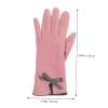 BKEKM Ski Gloves 1 Pair Cycling Gloves Touch Screen Thermal Glove Pu Leather Mittens Gloves for Women Sports Gloves Winter Gloves view 2