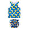 ALVABABY Baby Reusable Swim Diaper with Matching Top,0-3 Years Toddler Baby Boy Swimsuit,Infant Bathing Sleeveless Swimwear ZSWT11 view 1