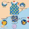 ALVABABY Baby Reusable Swim Diaper with Matching Top,0-3 Years Toddler Baby Boy Swimsuit,Infant Bathing Sleeveless Swimwear ZSWT11 view 3