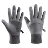 BKEKM Winter Gloves Heated Cycling Gloves Touch Screen Mittens Gloves Waterproof Ski Gloves Large for Men Anti Slip Thermal Glove view 1