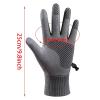 BKEKM Winter Gloves Heated Cycling Gloves Touch Screen Mittens Gloves Waterproof Ski Gloves Large for Men Anti Slip Thermal Glove view 2