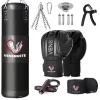 Vensmuste Punching Bag for Adults, 4FT Oxford Heavy Boxing Bag Set, Punching Bag with 12OZ Boxing Gloves, Chains, Hand Wraps, etc. Suitable for MMA Karate Kickboxing Boxing - Unfilled view 1